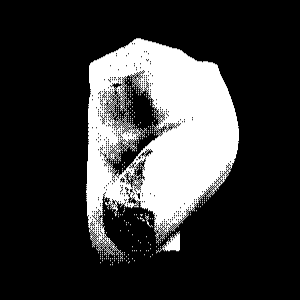 Marble sculpture fragment depicting the stomach, hips, and thighs of Aphrodite.